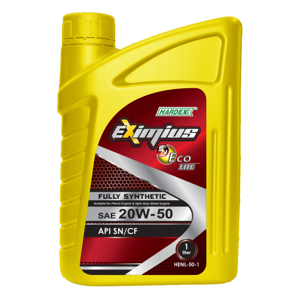 Hardex Eximius Eco Lite 20W-50 1L HARDEX EXIMIUS SN ECO & HARDEX EXIMIUS SN ECO LITE SERIES FULLY SYNTHETIC ENGINE OIL PETROL & LIGHT DUTY DIESEL ENGINE OIL - EXIMIUS SERIES LUBRICANT PRODUCTS Pahang, Malaysia, Kuantan Manufacturer, Supplier, Distributor, Supply | Hardex Corporation Sdn Bhd