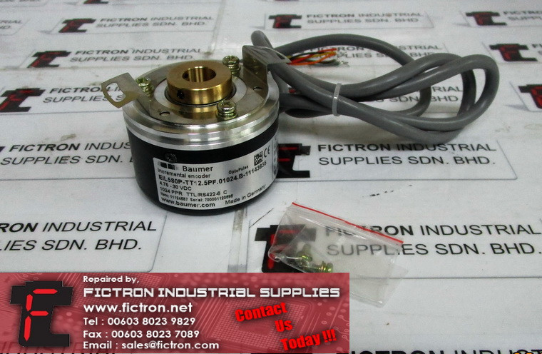 EIL-580P-TT12.5PF.01024.B EIL580PTT125PF01024B BAUMER Rotary Encoder Repair Malaysia Singapore Indonesia USA Thailand