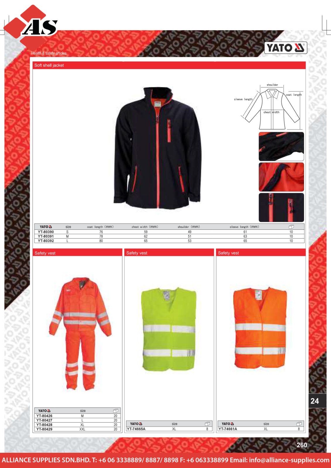 YATO Soft Shell Jacket / Safety Vest YATO Health & Safety Articles