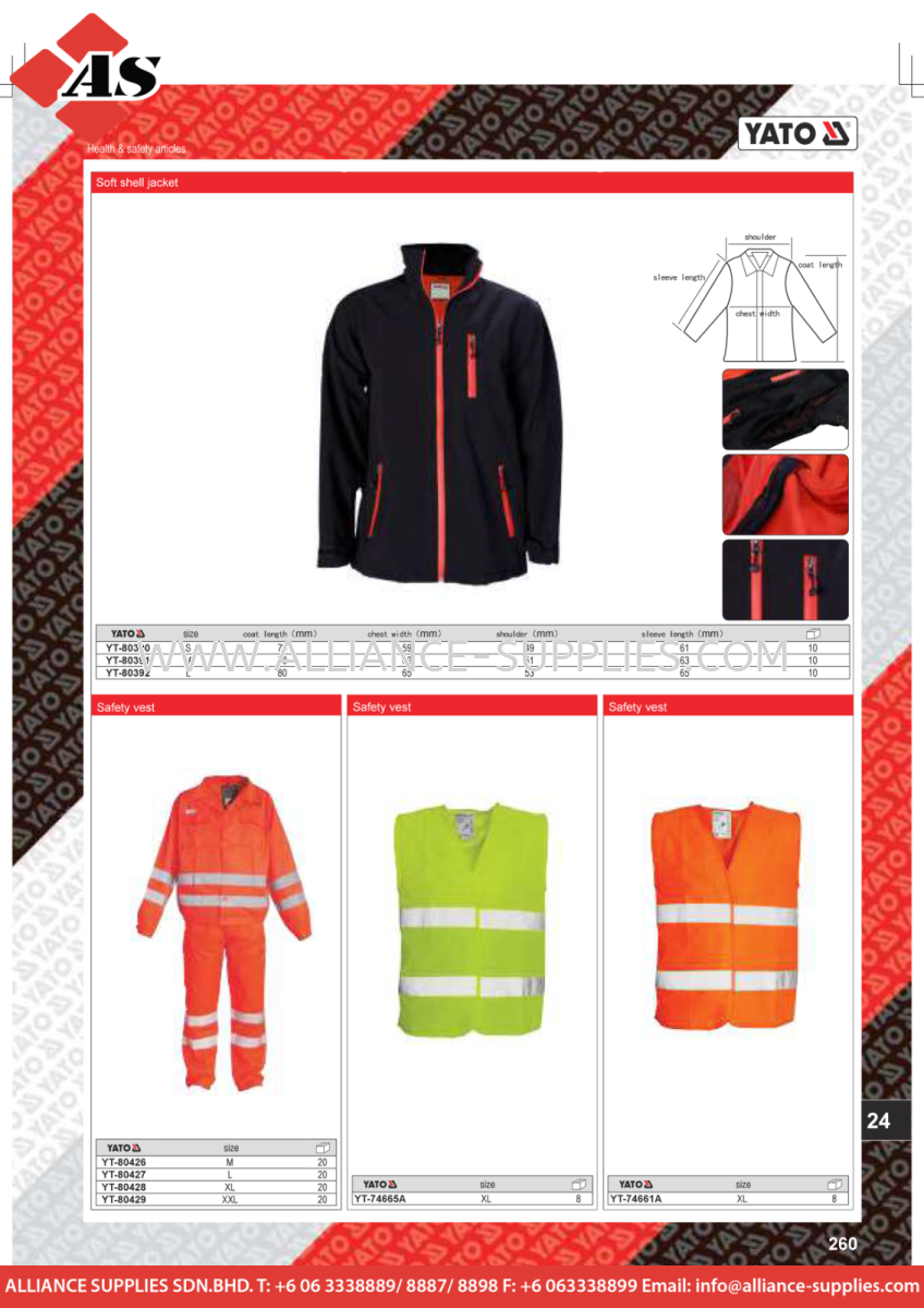 YATO Soft Shell Jacket / Safety Vest YATO Health & Safety Articles YATO Soft Shell Jacket / Safety Vest YATO Health & Safety Articles