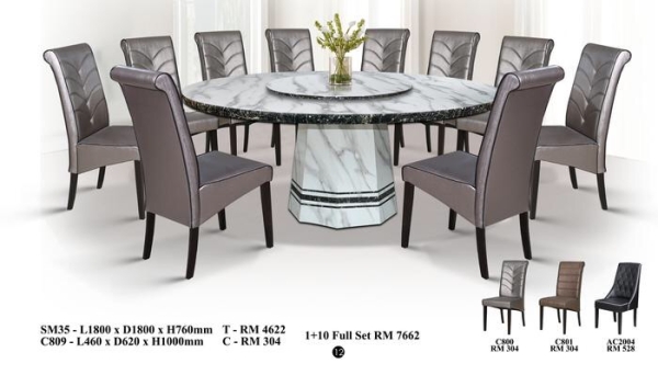  Marble Set Dining Set Selangor, Kuala Lumpur (KL), Puchong, Malaysia Supplier, Suppliers, Supply, Supplies | Elmod Online Sdn Bhd