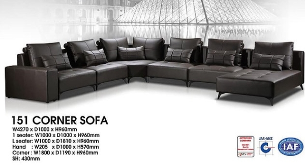  Corner Sofa Sofa Settee Selangor, Kuala Lumpur (KL), Puchong, Malaysia Supplier, Suppliers, Supply, Supplies | Elmod Online Sdn Bhd