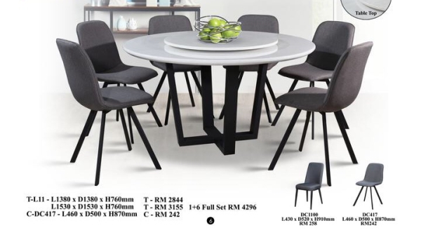  Marble Set Dining Set Selangor, Kuala Lumpur (KL), Puchong, Malaysia Supplier, Suppliers, Supply, Supplies | Elmod Online Sdn Bhd