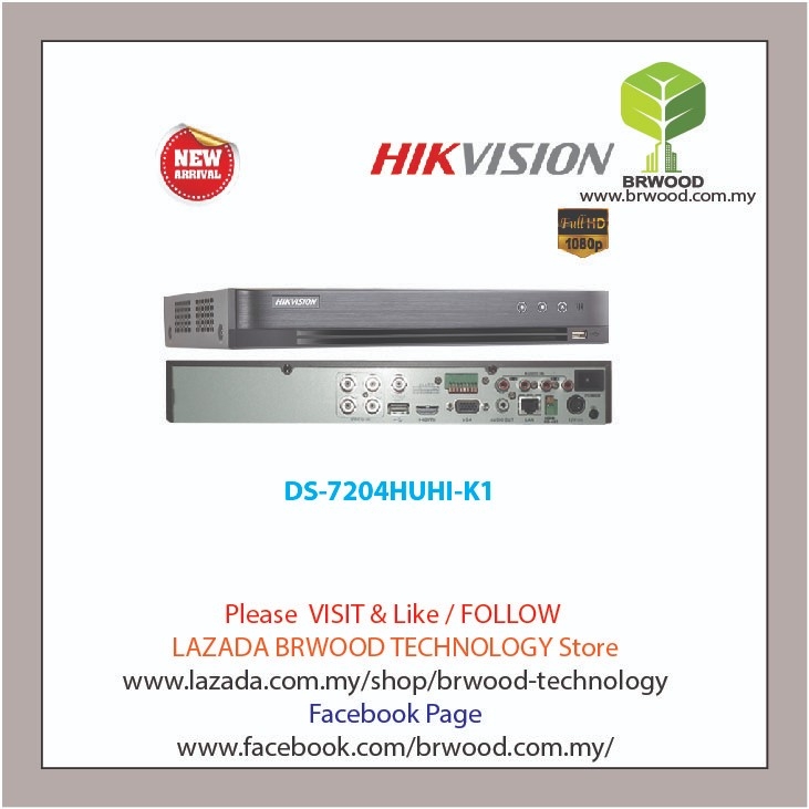 Buy Hikvision Ds 74huhi K1 Turbo Hd 4ch 5mp Full Hd Digital Video Recorder Dvr Product Online Selangor Malaysia Kuala Lumpur Kl Puchong On Newstore