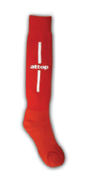 ATTOP SOCCER SOCKS AS09 RED/WHITE Soccer Socks Footwear Kuala Lumpur (KL), Malaysia, Selangor, Pandan Indah Manufacturer, Supplier, Supply, Supplies | Azzurri Enterprise Sdn Bhd