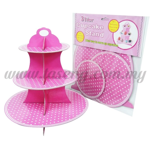 Cup Cake Stand Polka Dot * PINK (P-CS-PDP)