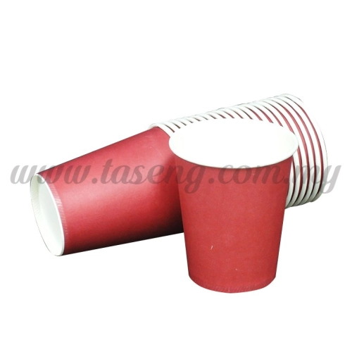 Paper Cup Plain Red 20pcs (P-PC-PR)