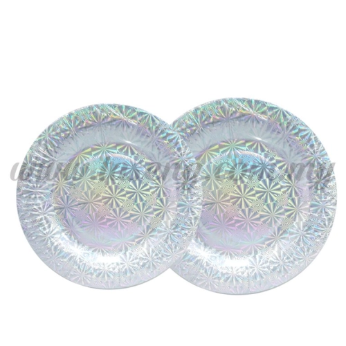 7inch Paper Plate *Laser Silver 20pcs (P-P7-SI)