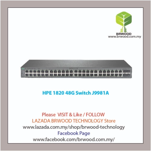 HPE J9981A: OfficeConnect 1820 48G 48 port 10/100/1000 Mbps Switch