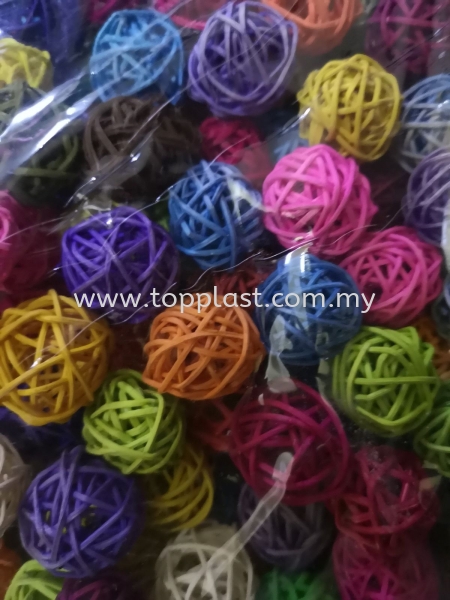 Rottan Colour Ball 3cm DIY Art Work Penang, Malaysia Supplier, Manufacturer, Supply, Supplies | Top Plast Enterprise