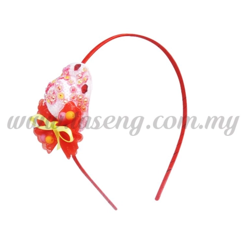 Hairband 18 LITTLE HAT *RED (DU-HB18-R)