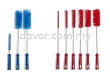 Food Grade Tube brushes with handgrip & thread