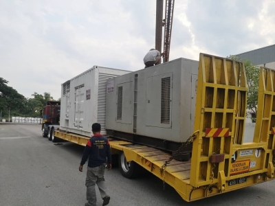 Supply 1 unit 1000kva & 500kva generator rental for construction work at Pahang