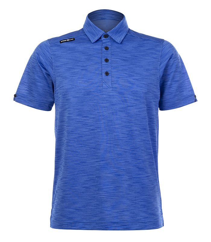 Crest Link Blue Micro Dri Fit Apparel
