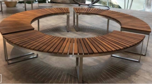 Wooden Bench With SS Base Bench Selangor, Kuala Lumpur (KL), Puchong, Malaysia Supplier, Suppliers, Supply, Supplies | Elmod Online Sdn Bhd