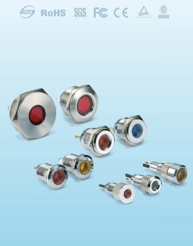 LED METAL INDICATOR LIGHT  Malaysia Thailand Singapore Indonesia Philippines Vietnam Europe USA