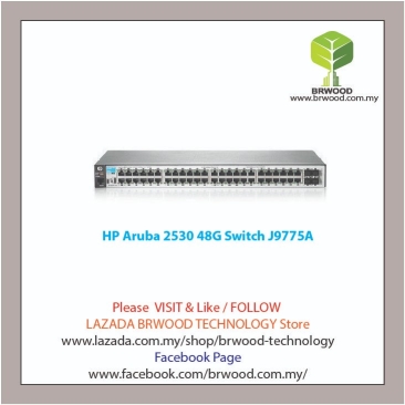 HP Aruba J9775A: Aruba 2530 48 port 10/100/1000 Mbps c/w 4-SFP Switch