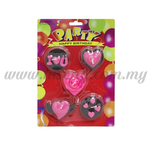 Candle Love 1pack *5pcs (CDL-LOVE)
