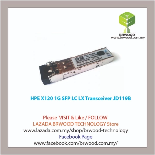 HPE JD119B: X120 1G SFP LC LX Transceiver