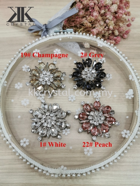 Iron On Flower, Iron On Beads, 3D Flower, Chunky Beads, Code 27# Iron On Chunky Beads Kuala Lumpur (KL), Malaysia, Selangor, Klang, Kepong Wholesaler, Supplier, Supply, Supplies | K&K Crystal Sdn Bhd