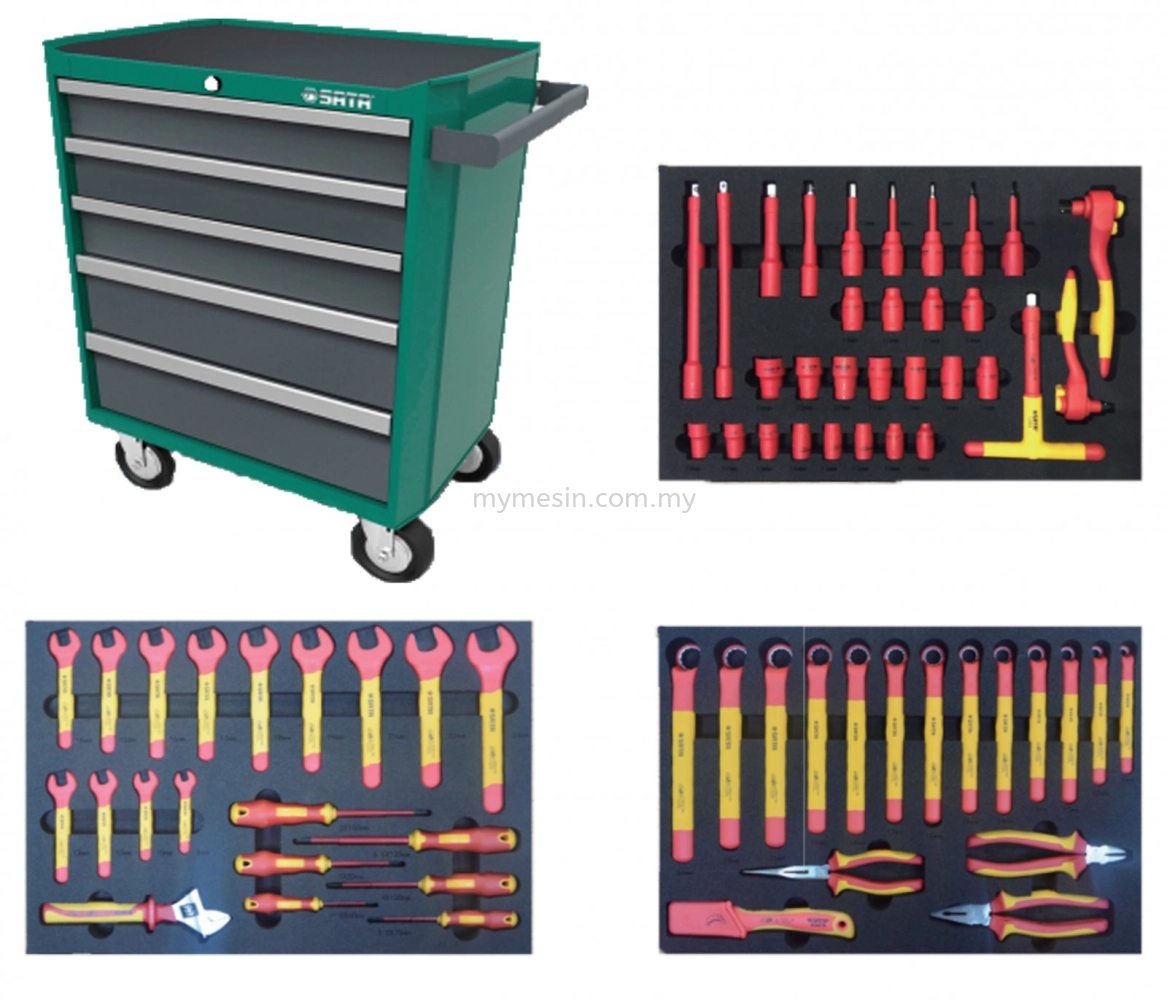 Sata 09928V5 68pc New Energy Car Maintenance Tool Set