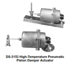 DS-3062 High-Temperature Pneumatic Piston Damper Actuator