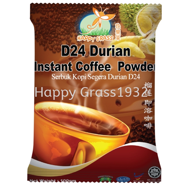 D24 DURIAN INSTANT COFFEE POWDER Ϸ   Supplier, Suppliers, Supply, Supplies | Happy Grass Products Sdn Bhd