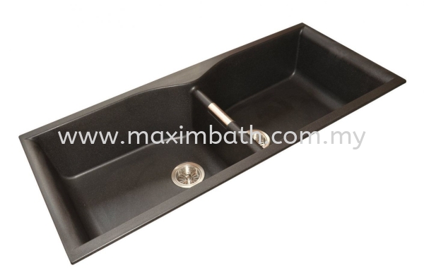 GKS 11450 (METALIC BLACK) Granite Sink Kitchen Sink Kitchen Collection Puchong, Selangor, Kuala Lumpur (KL), Malaysia Supplier, Suppliers, Supplies, Supply | Maxim Bath & Kitchen Gallery Sdn Bhd