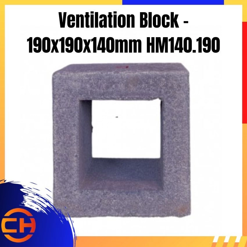Ventilation Block - 190x190x140mm HM140.190