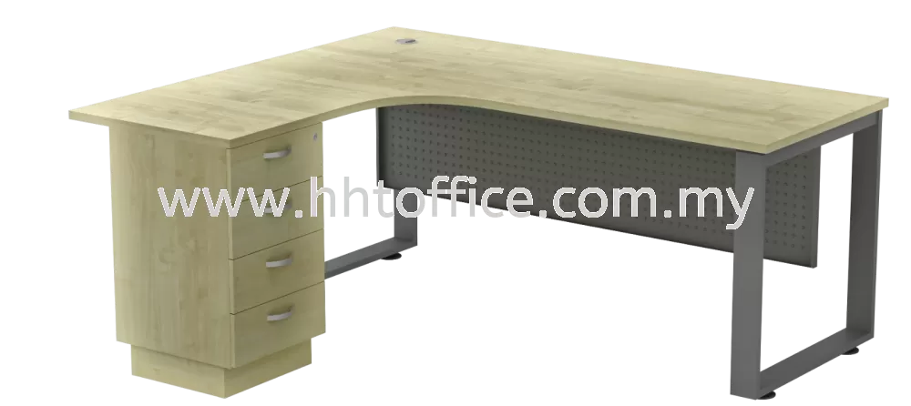 L-Shape Office Table - SQML-4D 5ft/6ft [Left]