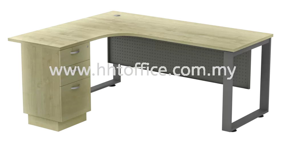 L-Shape Office Table - SQML-3D 5ft/6ft [Left]