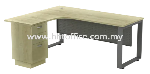 L-Shape Office Table - SQML-3D 5ft/6ft [Left]