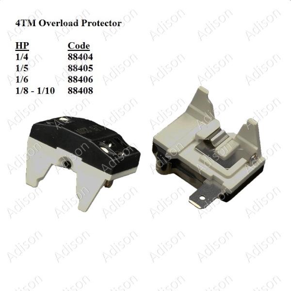 Code: 88405 Overload Protector 4TM 1/5HP Overload / Relay Refrigerator Parts Melaka, Malaysia Supplier, Wholesaler, Supply, Supplies | Adison Component Sdn Bhd