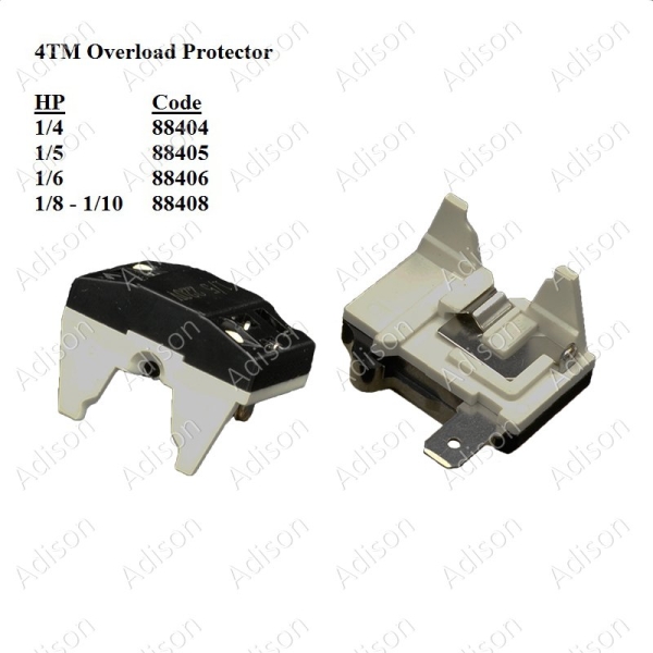 Code: 88406 Overload Protector 4TM 1/6HP Overload / Relay Refrigerator Parts Melaka, Malaysia Supplier, Wholesaler, Supply, Supplies | Adison Component Sdn Bhd
