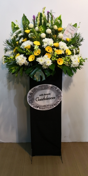 Funeral arrangment (FA-210) Sympathy / Condolences Flower Arrangement Funeral Arrangement Kuala Lumpur (KL), Selangor, Malaysia Supplier, Suppliers, Supply, Supplies | Shirley Florist