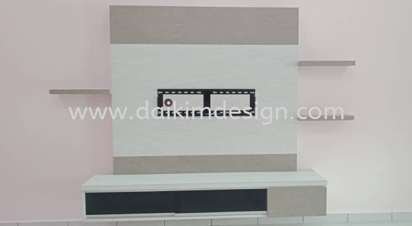 TV cabinet 032 TV Wall Design Kulai Johor Bahru JB Design | Daikim Design