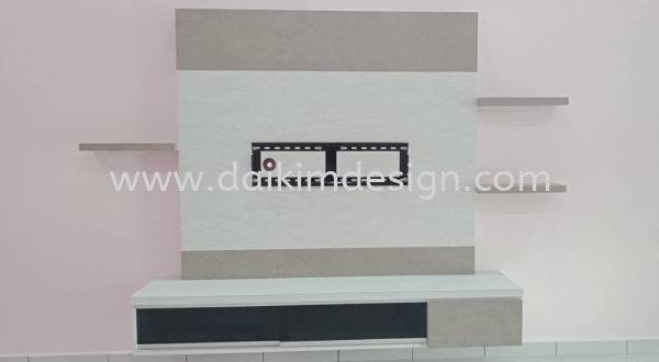 Kabinet TV 032 TV Wall Design Kulai Johor Bahru JB Design | Daikim Design