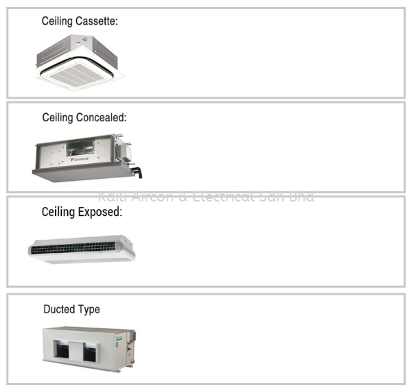 DAIKIN DUCTED PACKAGE / CASSETTE TYPE / CEILING EXPOSED DAIKIN Johor Bahru (JB), Malaysia, Skudai Supplier, Installation, Supply, Supplies | Kaili Aircon Trading Sdn Bhd