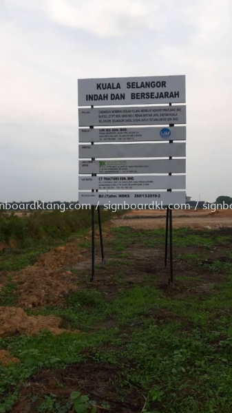 construction project signboard supply at Kuala Lumpur CONSTRUCTION BOARD Klang, Malaysia Supplier, Supply, Manufacturer | Great Sign Advertising (M) Sdn Bhd