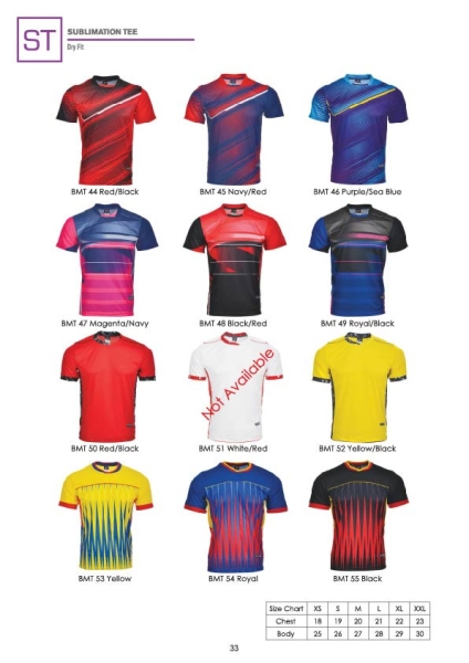 ARR-BMT44-55 SUBLIMATION TEE ARORA Penang, Malaysia, Bayan Lepas Supplier, Suppliers, Supply, Supplies | Coral Gift Sdn Bhd