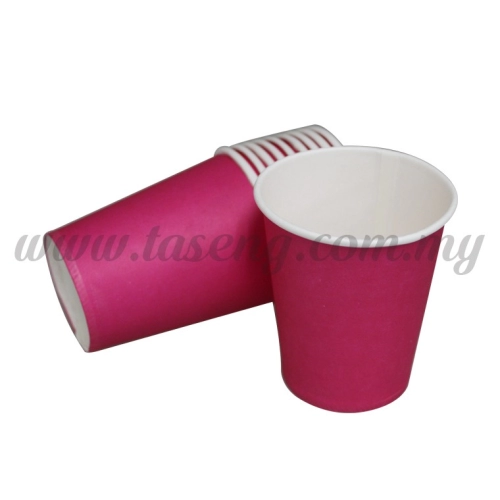 Paper Cup Plain Pink 10pcs (P-PC-PP2)