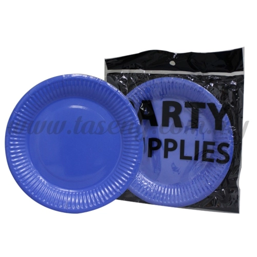 7inch Paper Plate Plain Blue 10pcs (P-P7-PB2)