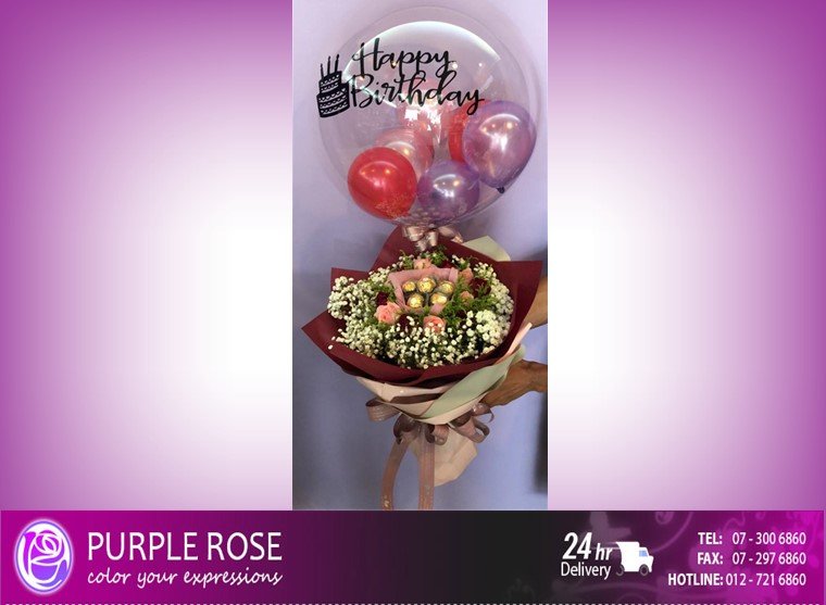 Balloon and Bouquet Set07(SGD73)