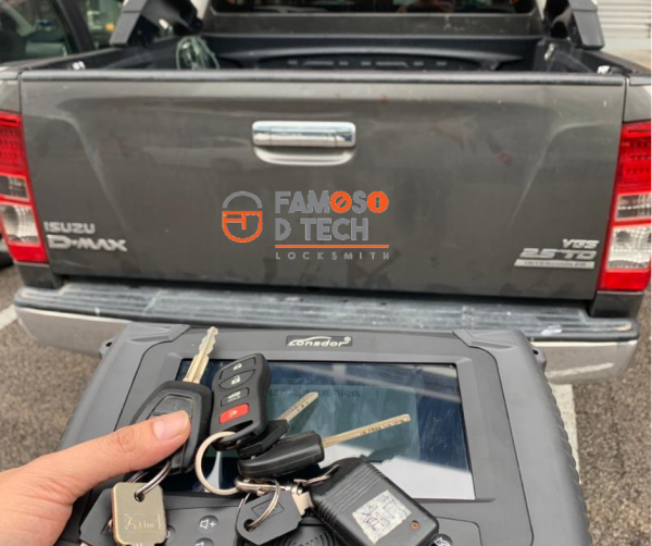 Isuzu Dmax Add Remote Remote Control Car Key Service Johor Bahru (JB), Malaysia, Masai, Pasir Gudang Supplier, Supply, Service | Famoso Locksmith Sdn Bhd