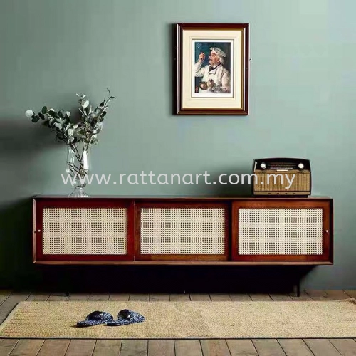 RATTAN TV CONSOLE MAY