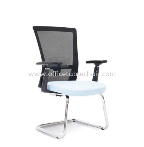 DANVER 1 VISITOR ERGONOMIC MESH CHAIR C/W CHROME CANTILEVER BASE