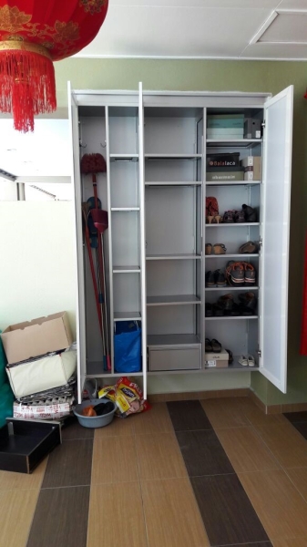  Shoe Cabinet Aluminium Cabinet / Wardrobe Puchong, Selangor, Kuala Lumpur (KL), Malaysia. Supplier, Supply, Supplies, Service | LS Venture Glass Sdn. Bhd.