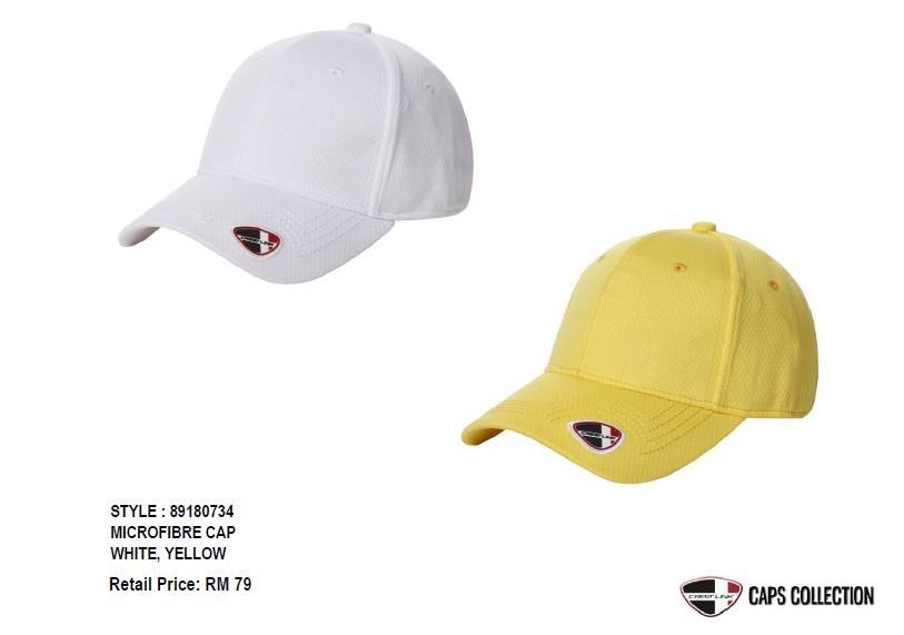 CREST LINK MICROFIBER CAP WHITE/YELLOW