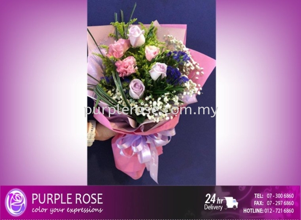 Mix Lovely Flower Set03(SGD33) Mix Lovely Flower Johor Bahru (JB), Malaysia, Singapore Supply, Supplier, Delivery | Purple Rose Florist & Gifts