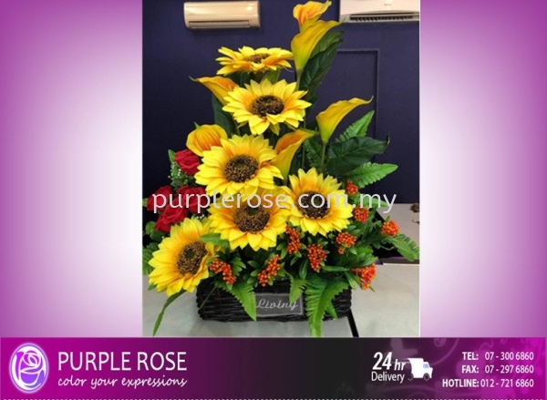 Vase Arrangement Set 125(SGD50) Vase Arrangement Johor Bahru (JB), Malaysia, Singapore Supply, Supplier, Delivery | Purple Rose Florist & Gifts